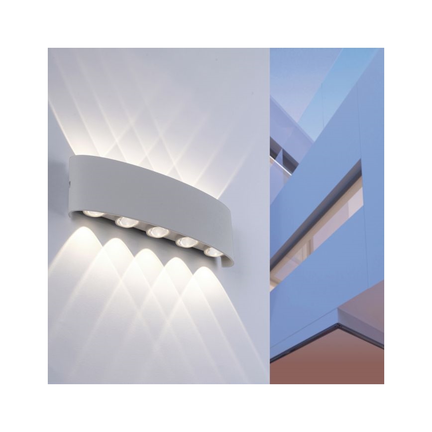 Paul Neuhaus 9489-21- LED Väli seinavalgusti CARLO 10xLED/0,8W/230V IP54