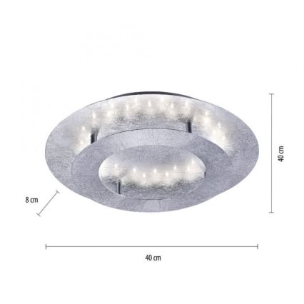 Paul Neuhaus 9620-21 - LED Laevalgusti NEVIS LED/18W/230V hõbe
