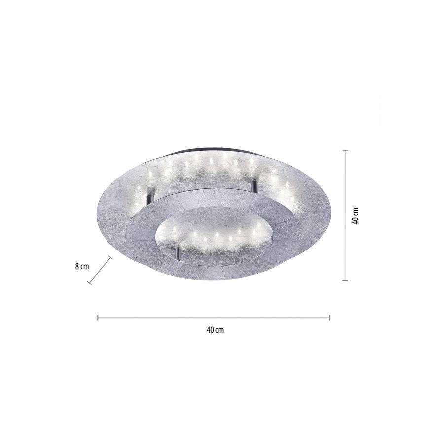 Paul Neuhaus 9620-21 - LED Laevalgusti NEVIS LED/18W/230V hõbe