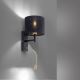 Paul Neuhaus 9646-18 - LED Seinavalgusti ROBIN 1xE27/40W/230V + LED/2,1W must