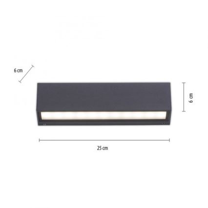 Paul Neuhaus 9675-13 - LED Väli seinavalgusti ROBERT 2xLED/9W/230V IP65