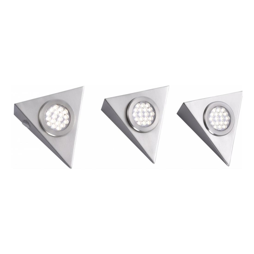 Paul Neuhaus L1116-55-3 - KOMPLEKT 3x LED Mööblivalgustus CARLOS LED/2,5W/230V 3000-6500K