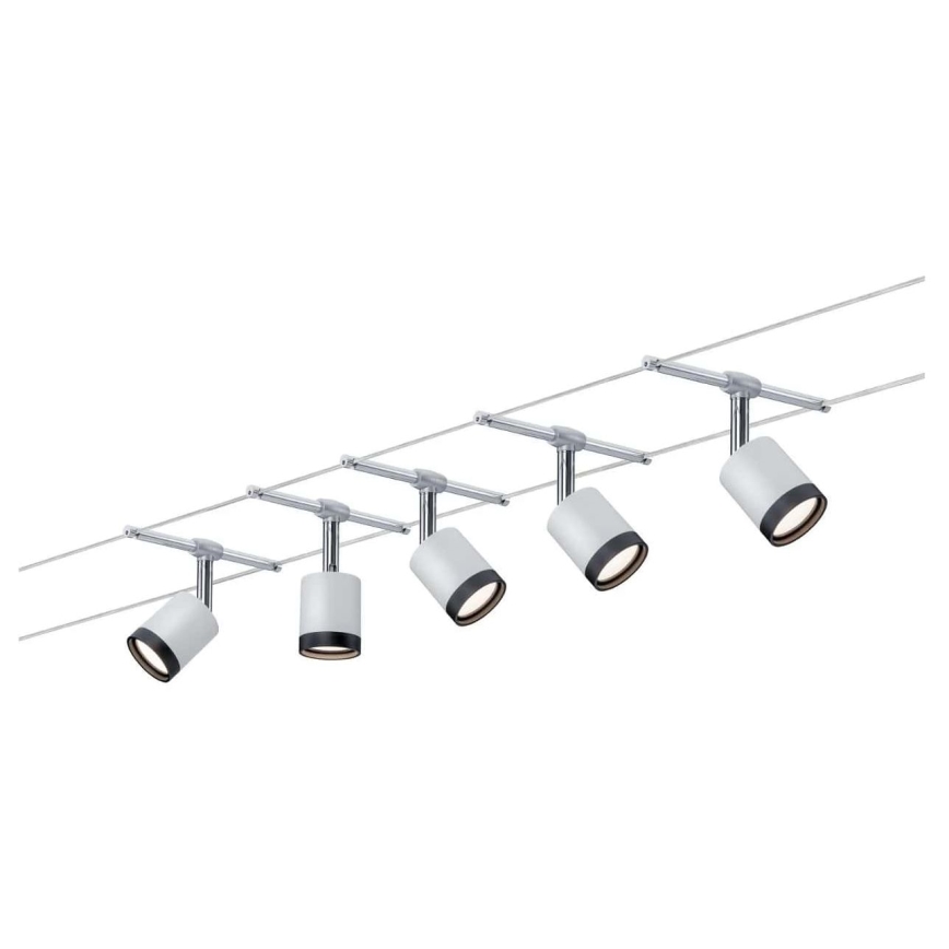 Paulmann 3981 - KOMPLEKT 5xLED/4W Kohtvalgusti nöörisüsteemile TUBE 230V