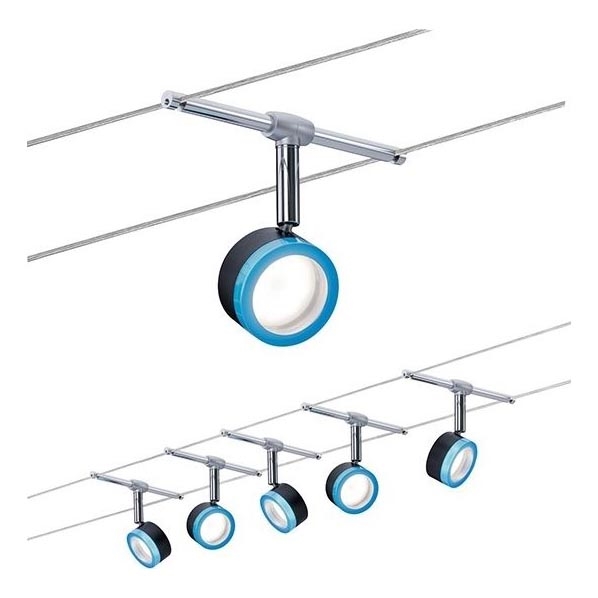 Paulmann 3982 - KOMPLEKT 5xLED/4W Kohtvalgusti nöörisüsteemile TIP 230V