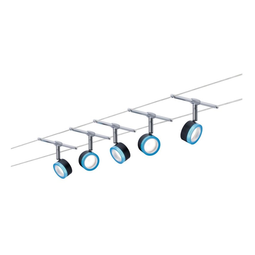 Paulmann 3982 - KOMPLEKT 5xLED/4W Kohtvalgusti nöörisüsteemile TIP 230V