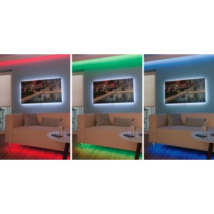 Paulmann 3989 - LED RGBW/19W hämardatav riba TIP 10 m 230V + kaugjuhtimispult