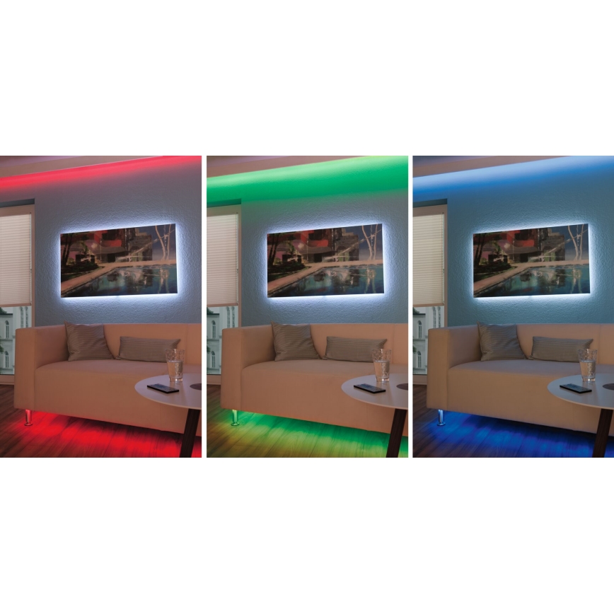 Paulmann 3989 - LED RGBW/19W hämardatav riba TIP 10 m 230V + kaugjuhtimispult