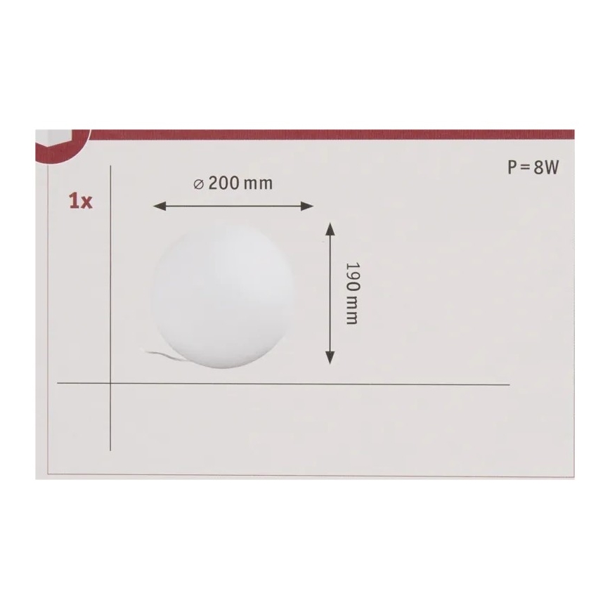 Paulmann 50102 - LED RGBW E27/7,5W Hämardatav laualamp SMART HOME 230V 2700-6500K