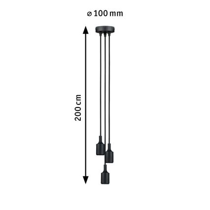 Paulmann 50382 - 3xE27/60W Toitekaabel KETIL 230V