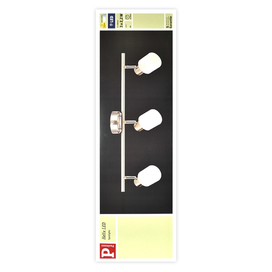 Paulmann 60200 - 3 x LED-G9/2,2W Kohtvalgusti HELIX 230V