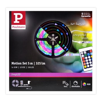 Paulmann 70513 - LED RGB/10W Hämardatav riba SIMPLED 5m 230V + Pult