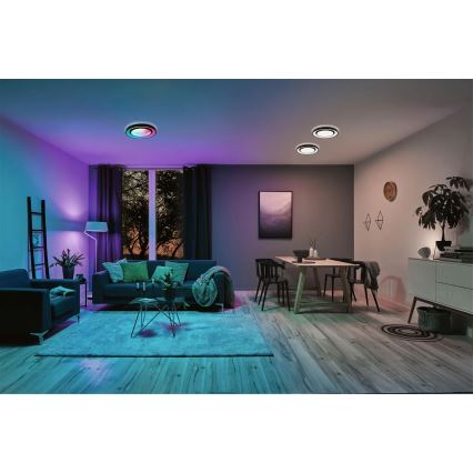 Paulmann 70544 - LED RGBW/22W Hämardatav laevalgusti RAINBOW 230V 3000-6500K + pult