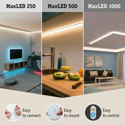 Paulmann 70623 - LED/10W IP44 Hämardatav riba vannituppa MAXLED 1,5 m 2700-6500K 230V + kaugjuhtimispult