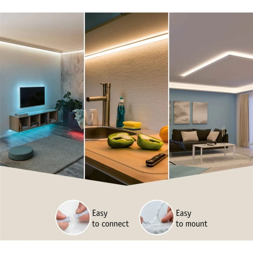 Paulmann 70672 - LED/18W IP44 Hämardatav riba vannituppa MAXLED 1,5 m 2700K 230V