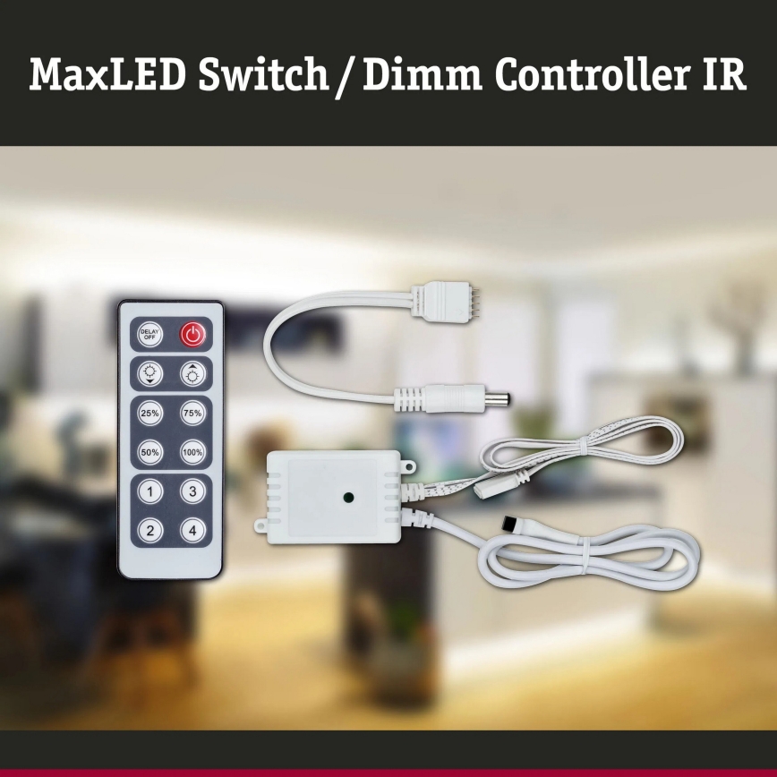 Paulmann 70683 - MAXLED 24V LED-ribade hämardaja + kaugjuhtimispult