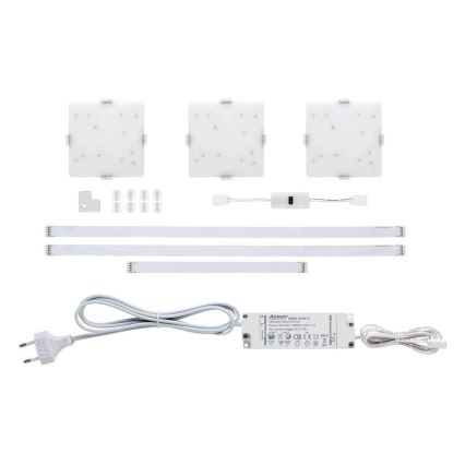 Paulmann 70710 - KOMPLEKT 3xLED/3,3W Mööblivalgustus anduriga SOFTPAD 230V 2700K