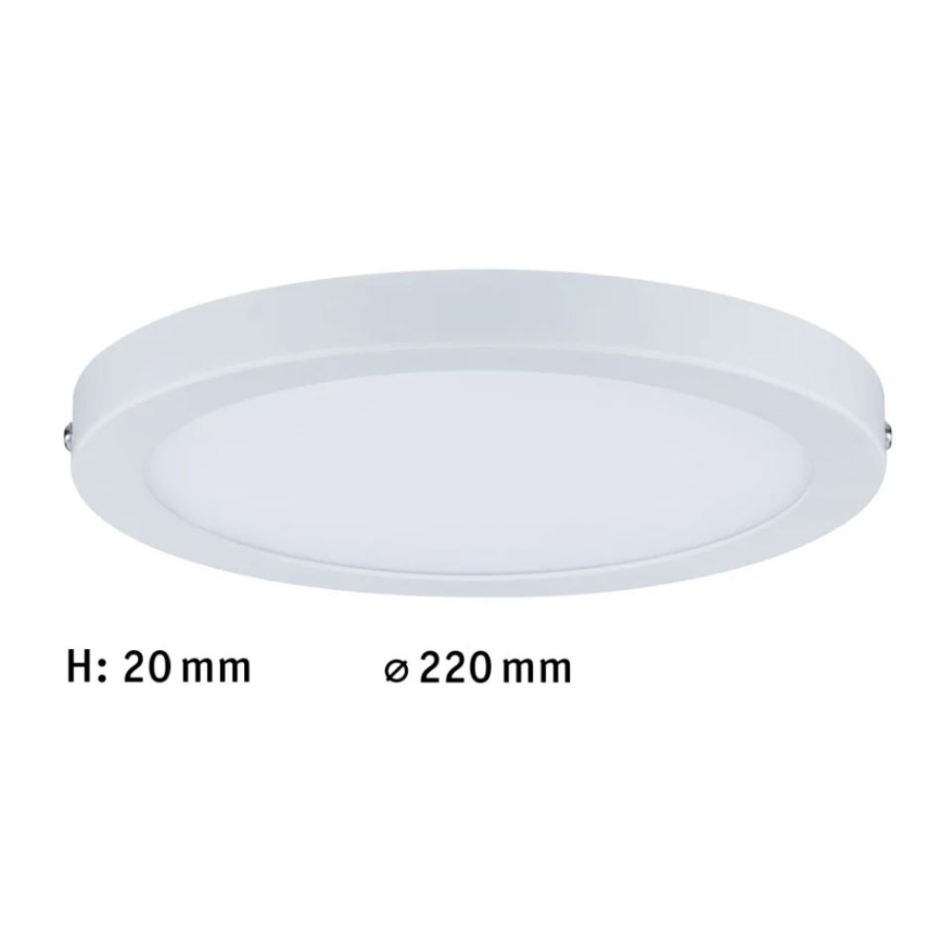 Paulmann 70868 - LED/18,5W Hämardatav valguspaneel ATRIA 230V 2700K d. 22 cm valge