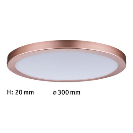Paulmann 70872 - LED/22W Hämardatav valguspaneel ATRIA 230V 2700K d. 30 cm Roosa kuldne