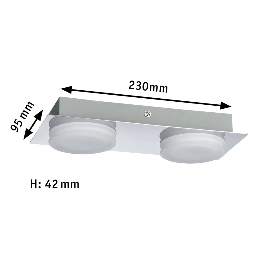 Paulmann 70883 - 2xLED/4,7W IP23 Vannitoa seinavalgusti DORADUS 230V