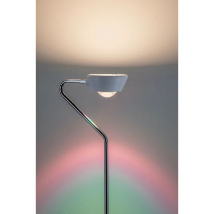 Paulmann 70920 - LED/7,5W Hämardatav põrandalamp RAMOS 230V valge/läikiv kroom
