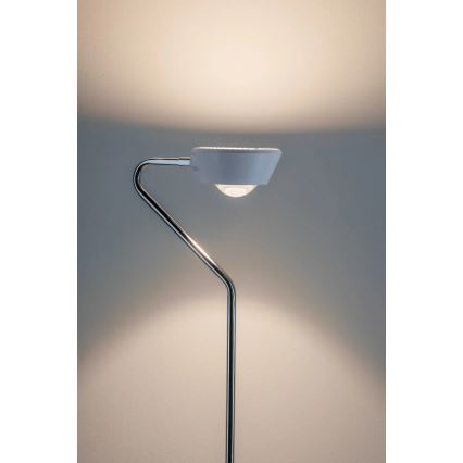 Paulmann 70920 - LED/7,5W Hämardatav põrandalamp RAMOS 230V valge/läikiv kroom