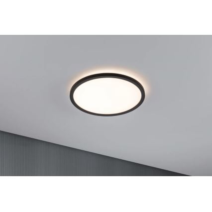 Paulmann 70998 - LED/16W Kinnitatav paneel ATRIA 230V 3000K d. 29,3 cm must