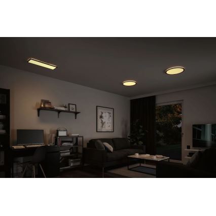 Paulmann 70999 - LED/22W Hämardatav valguspaneel ATRIA 230V 3000K d. 42 cm must