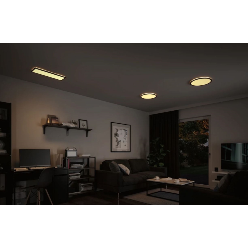 Paulmann 70999 - LED/22W Hämardatav valguspaneel ATRIA 230V 3000K d. 42 cm must