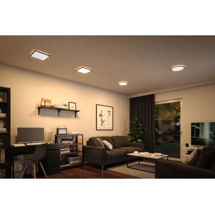 Paulmann 71001 - LED/16W Kinnitatav paneel ATRIA 230V 3000K 29,3x29,3 cm must