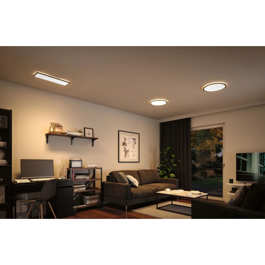 Paulmann 71003 - LED/22W Hämardatav valguspaneel ATRIA 230V 3000K 20x58 cm must