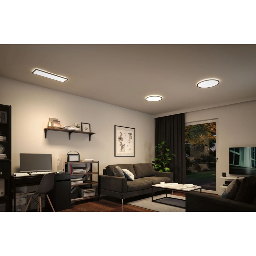 Paulmann 71016 - LED/22W Hämardatav valguspaneel ATRIA 230V 4000K 42x42 cm must