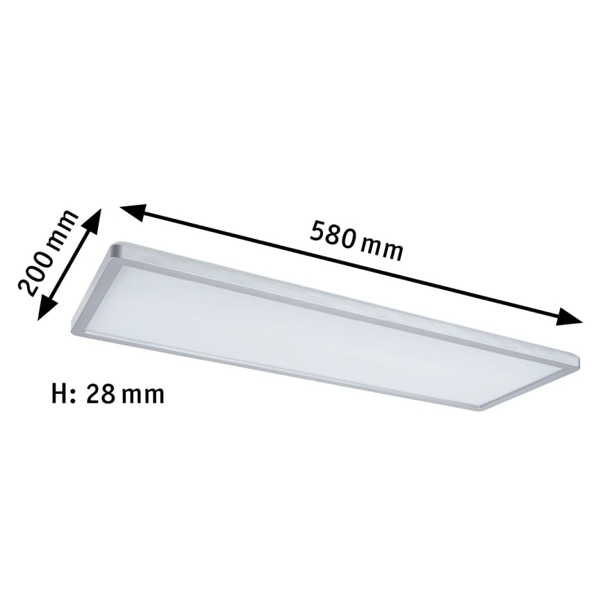 Paulmann 71020 - LED/20W RGBW Hämardatav valguspaneel ATRIA 230V 4000K 20x58 cm + kaugjuhtimispult