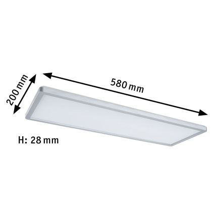 Paulmann 71020 - LED/20W RGBW Hämardatav valguspaneel ATRIA 230V 4000K 20x58 cm + kaugjuhtimispult