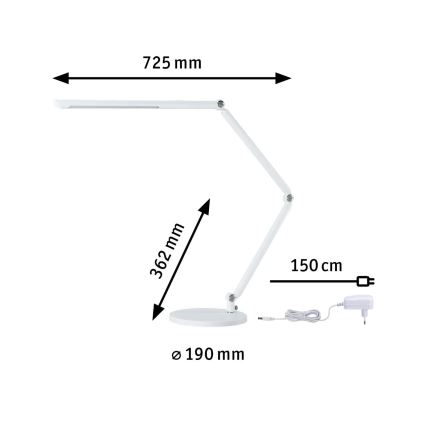 Paulmann 78911 - LED/10,6W Hämardatav laualamp FLEXBAR 230V 3000/4000/6500K