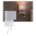 Paulmann 78913 - MERANI seinavalgusti riiuliga ja USB-pordiga, LED 2,5 W + 1x E27/40 W, 230 V, valge