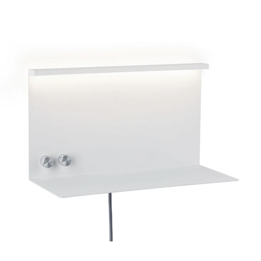Paulmann 78919 - LED/4,5W Hämardatav valgusti koos riiuliga ja USB + LED/1,6W 230V