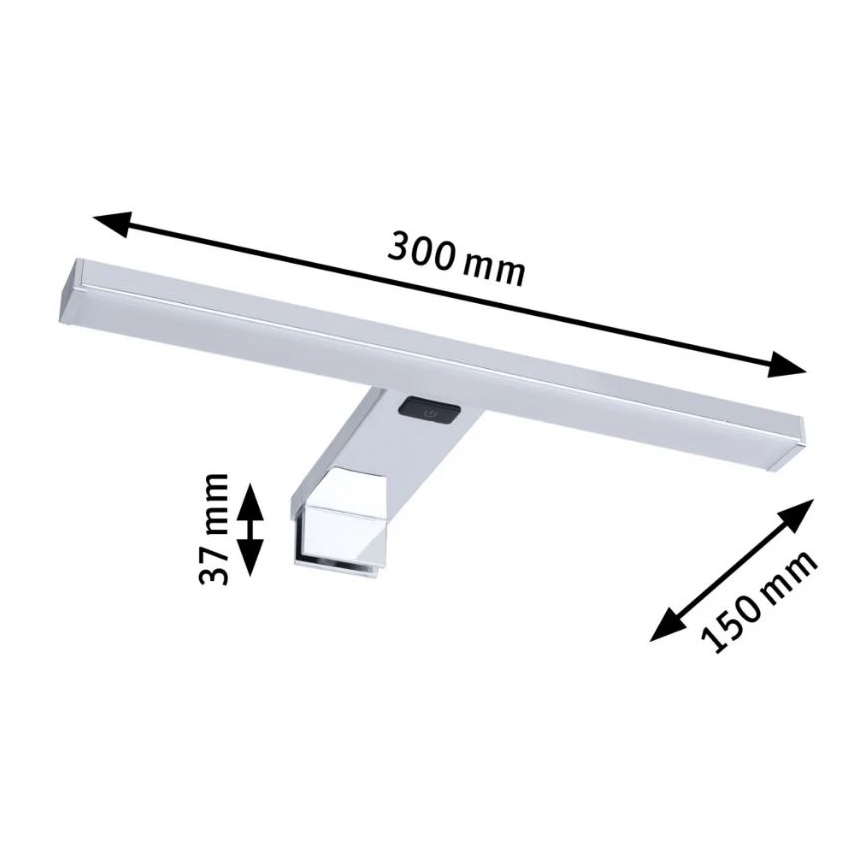 Paulmann 78950 - LED/3,7W IP44 Peeglivalgusti vannituppa SELO 2700-6500K 230V
