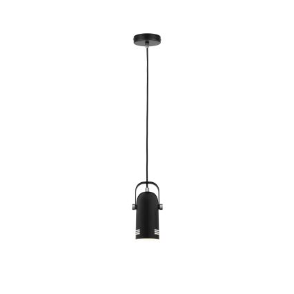 Paulmann 79766 - 1xE27/15W rippvalgusti kaabliga LAVEA 230V must