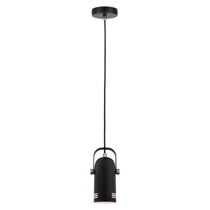 Paulmann 79766 - LED RGBW 1xE27/9W rippvalgusti kaabliga LAVEA 230V must