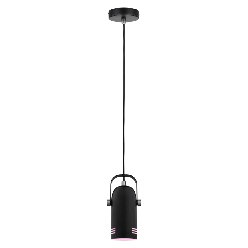 Paulmann 79766 - LED RGBW 1xE27/9W rippvalgusti kaabliga LAVEA 230V must