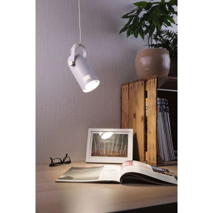 Paulmann 79767 - LAVEA ripplamp kaabliga 1xE27/15W 230V valge