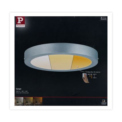 Paulmann 79798 - LED/16W Laevalgusti CARPO 230V 2300/2500/3000K