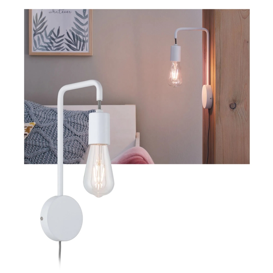 Paulmann 79811 - 1xE27/40W seinavalgusti CALVANI 230V, valge