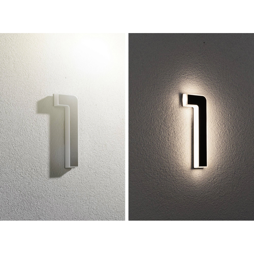 Paulmann 79842 - LED/0,2W IP44 Päikesepaneeliga majanumber 1,2V 1500 mAh