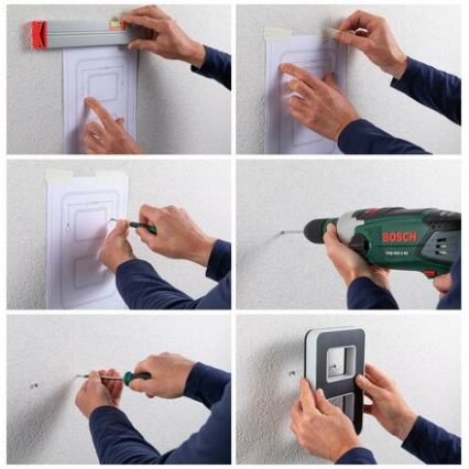 Paulmann 79842 - LED/0,2W IP44 Päikesepaneeliga majanumber 1,2V 1500 mAh