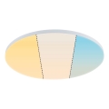 Paulmann 79894 - LED 38W laelamp VELORA 230V 3000/4000/6500K, läbimõõt 60 cm, valge