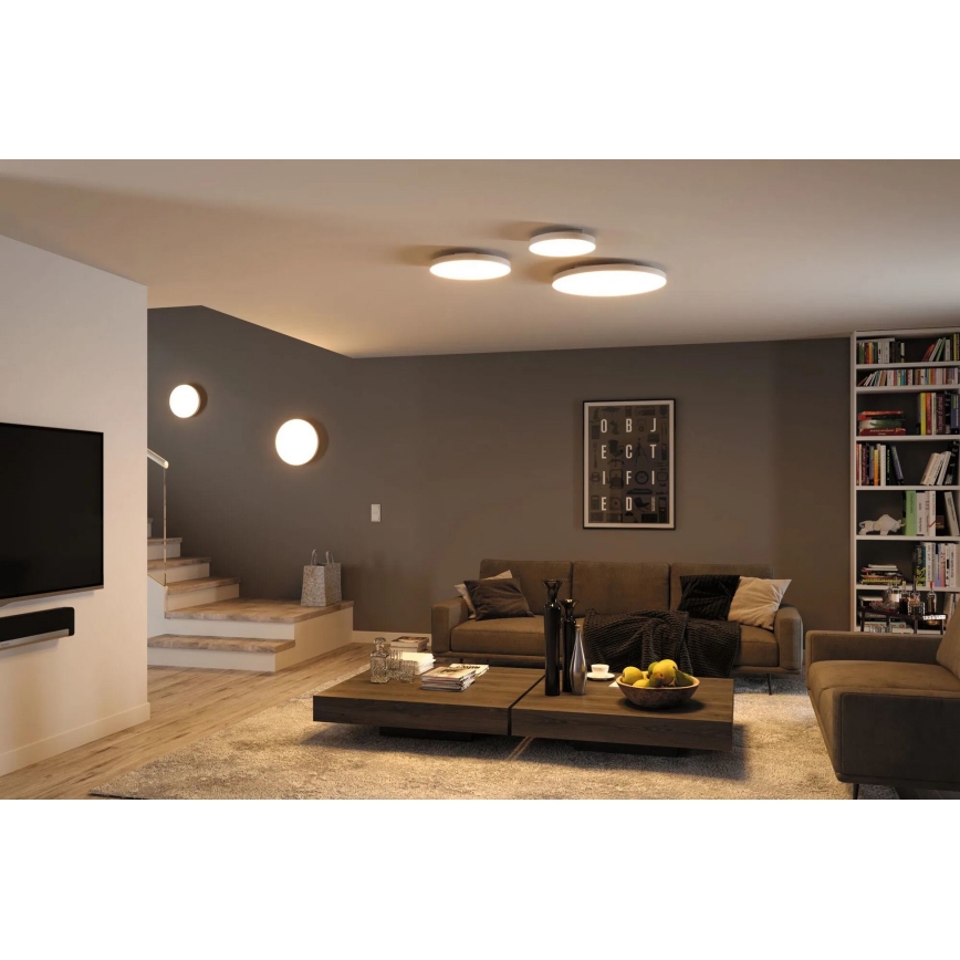 Paulmann 79894 - LED 38W laelamp VELORA 230V 3000/4000/6500K, läbimõõt 60 cm, valge