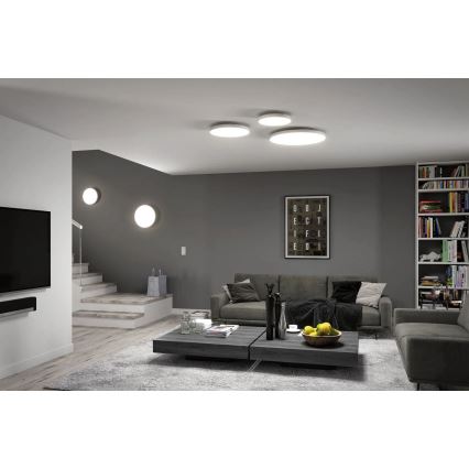 Paulmann 79894 - LED 38W laelamp VELORA 230V 3000/4000/6500K, läbimõõt 60 cm, valge