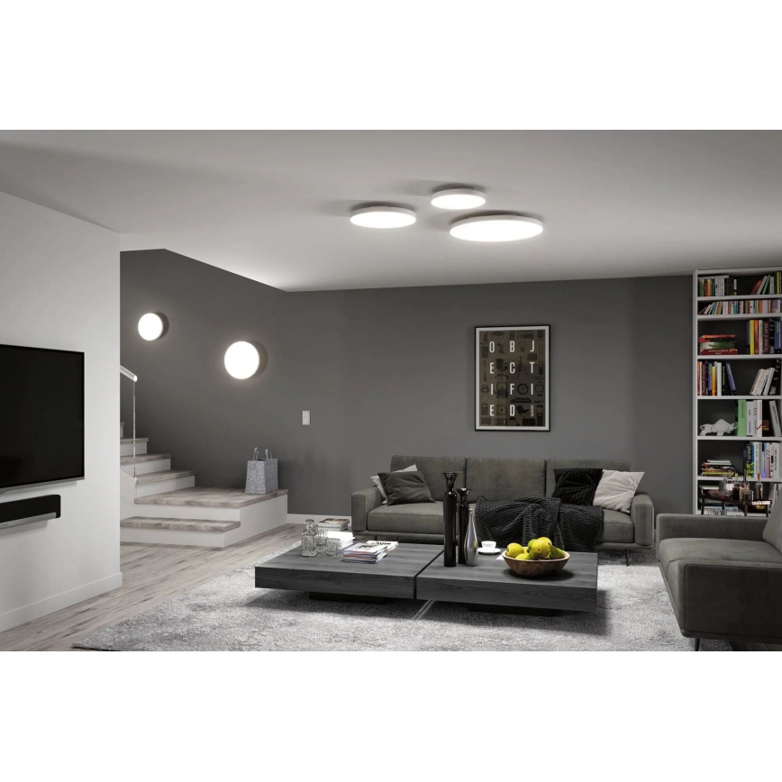 Paulmann 79894 - LED 38W laelamp VELORA 230V 3000/4000/6500K, läbimõõt 60 cm, valge