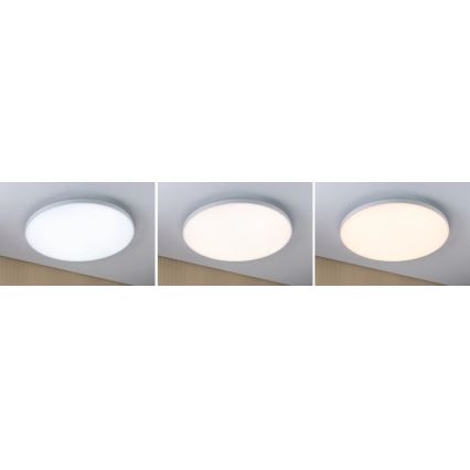 Paulmann 79894 - LED 38W laelamp VELORA 230V 3000/4000/6500K, läbimõõt 60 cm, valge